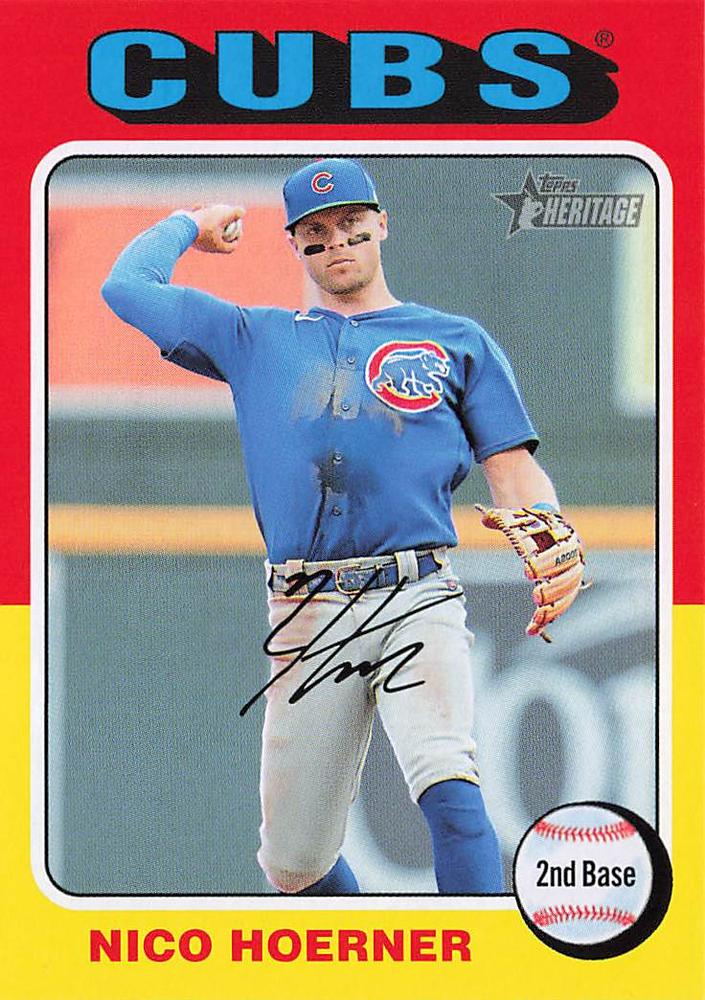 #280 Nico Hoerner - Chicago Cubs - 2024 Topps Heritage Baseball