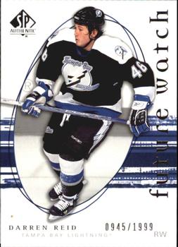 #281 Darren Reid - Tampa Bay Lightning - 2005-06 SP Authentic Hockey