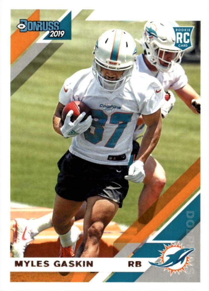 #281 Myles Gaskin - Miami Dolphins - 2019 Donruss Football