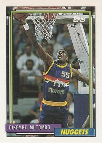 #281 Dikembe Mutombo - Denver Nuggets - 1992-93 Topps Basketball