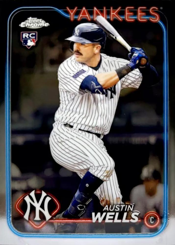 #281 Austin Wells - New York Yankees - 2024 Topps Chrome Baseball