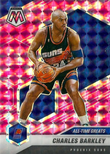 #281 Charles Barkley - Phoenix Suns - 2020-21 Panini Mosaic - Mosaic Camo Pink Basketball