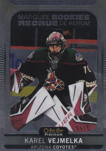 #281 Karel Vejmelka - Arizona Coyotes - 2021-22 O-Pee-Chee Platinum Hockey