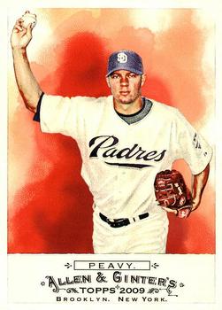 #281 Jake Peavy - San Diego Padres - 2009 Topps Allen & Ginter Baseball