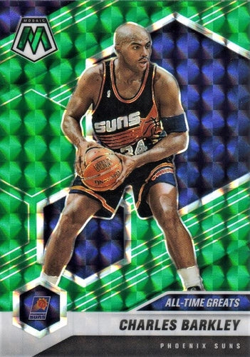 #281 Charles Barkley - Phoenix Suns - 2020-21 Panini Mosaic - Mosaic Green Basketball