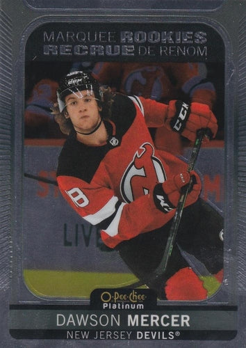 #282 Dawson Mercer - New Jersey Devils - 2021-22 O-Pee-Chee Platinum Hockey