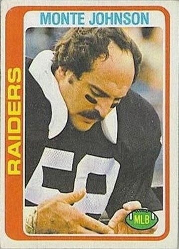 #282 Monte Johnson - Oakland Raiders - 1978 Topps Football