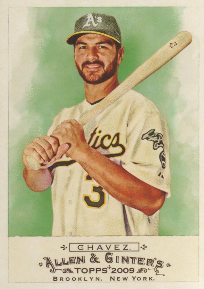 #282 Eric Chavez - Oakland Athletics - 2009 Topps Allen & Ginter Baseball
