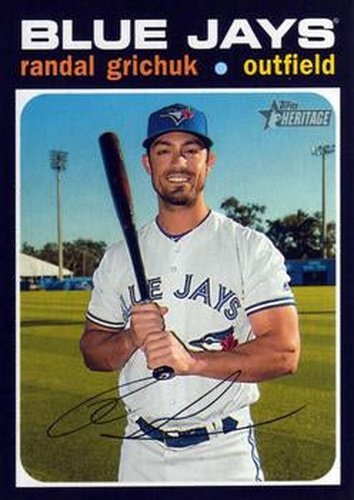 #282 Randal Grichuk - Toronto Blue Jays - 2020 Topps Heritage Baseball