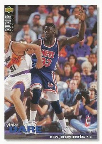 #282 Yinka Dare - New Jersey Nets - 1995-96 Collector's Choice Basketball