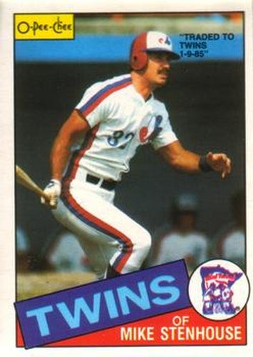 #282 Mike Stenhouse - Minnesota Twins - 1985 O-Pee-Chee Baseball