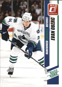 #282b Evan Oberg - Vancouver Canucks - 2010-11 Donruss Hockey