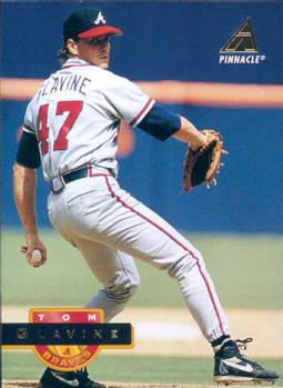 #284 Tom Glavine - Atlanta Braves - 1994 Pinnacle Baseball