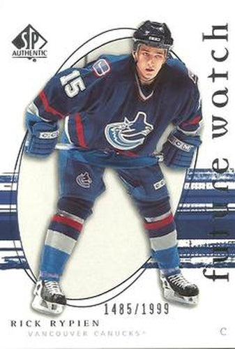 #284 Rick Rypien - Vancouver Canucks - 2005-06 SP Authentic Hockey
