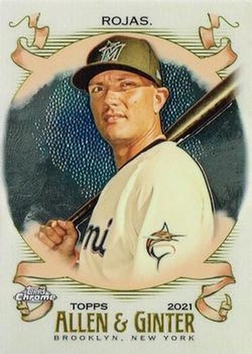 #284 Miguel Rojas - Miami Marlins - 2021 Topps Allen & Ginter Chrome Baseball