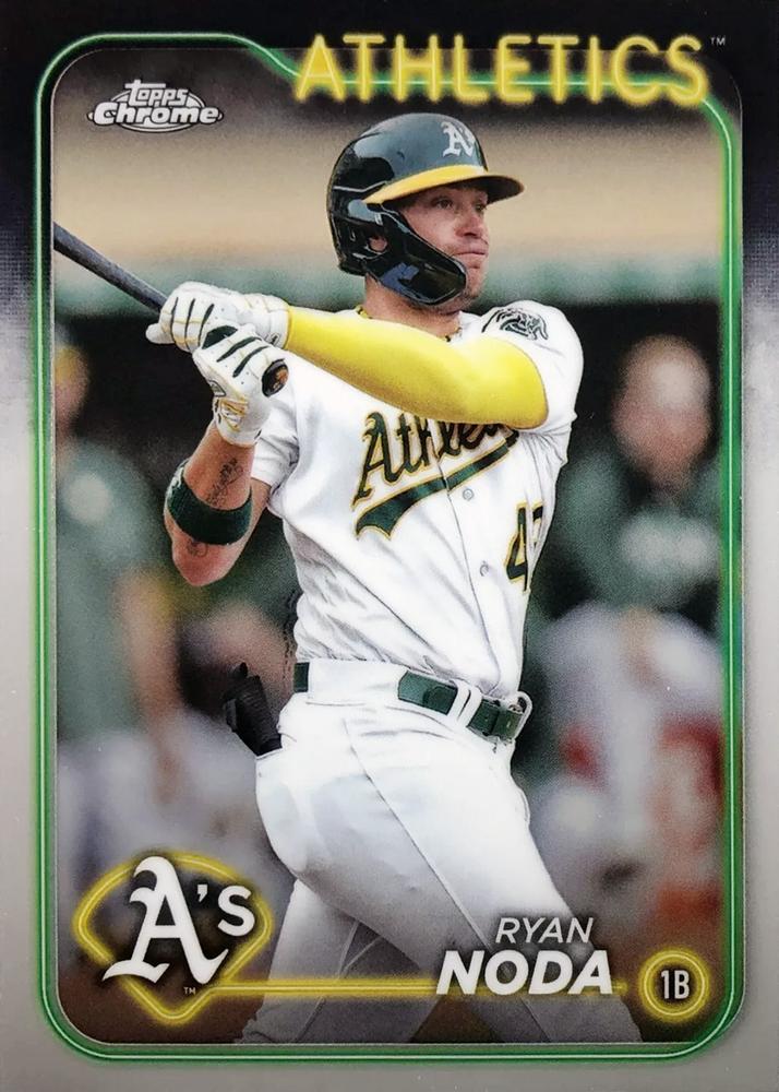 #284 Ryan Noda - Oakland Athletics - 2024 Topps Chrome Baseball