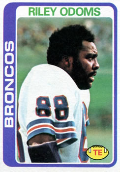 #285 Riley Odoms - Denver Broncos - 1978 Topps Football