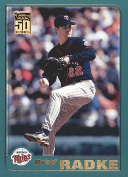 #285 Brad Radke - Minnesota Twins - 2001 Topps Baseball