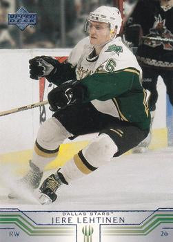 #285 Jere Lehtinen - Dallas Stars - 2001-02 Upper Deck Hockey