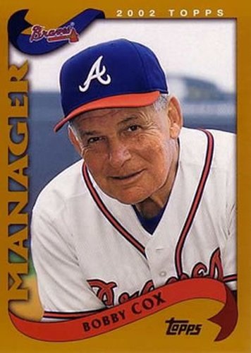 #285 Bobby Cox - Atlanta Braves - 2002 Topps Baseball