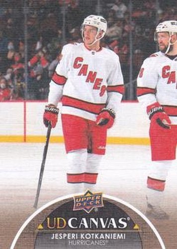 #C286 Jesperi Kotkaniemi - Carolina Hurricanes - 2021-22 Upper Deck - UD Canvas Hockey