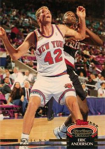 #286 Eric Anderson - New York Knicks - 1992-93 Stadium Club Basketball