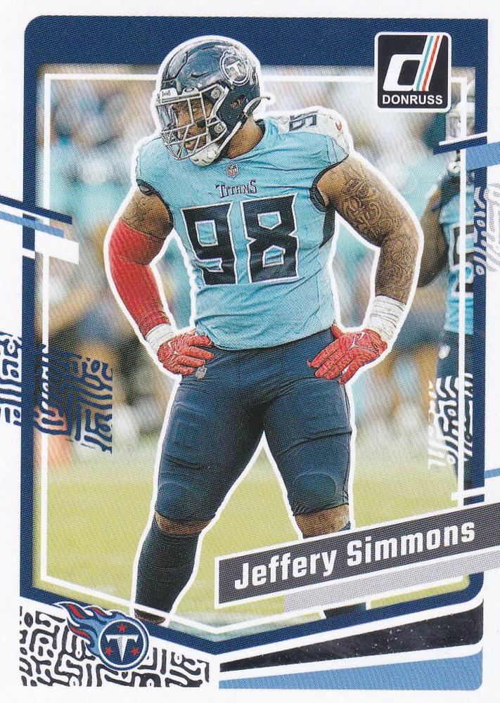 #286 Jeffery Simmons - Tennessee Titans - 2023 Donruss Football
