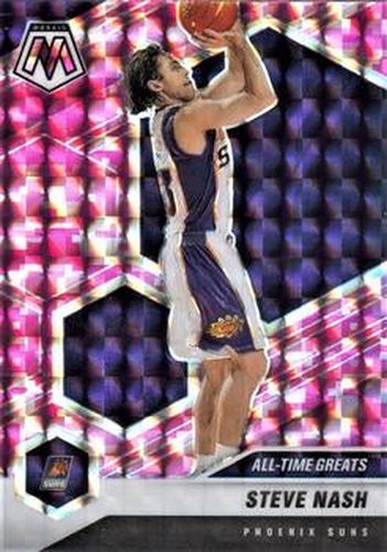 #286 Steve Nash - Phoenix Suns - 2020-21 Panini Mosaic - Mosaic Camo Pink Basketball