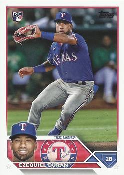 #286 Ezequiel Duran - Texas Rangers - 2023 Topps Baseball