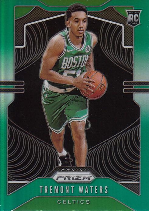 #286 Tremont Waters - Boston Celtics - 2019-20 Panini Prizm - Prizms Green Basketball