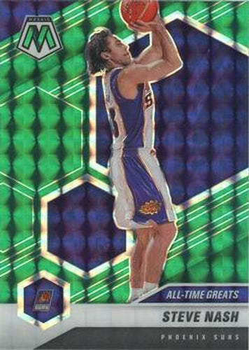 #286 Steve Nash - Phoenix Suns - 2020-21 Panini Mosaic - Mosaic Green Basketball