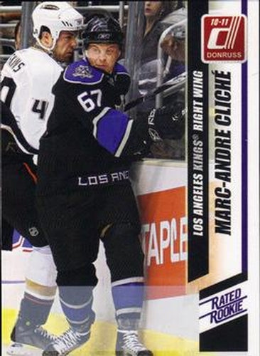 #286a Marc-Andre Cliche - Los Angeles Kings - 2010-11 Donruss Hockey