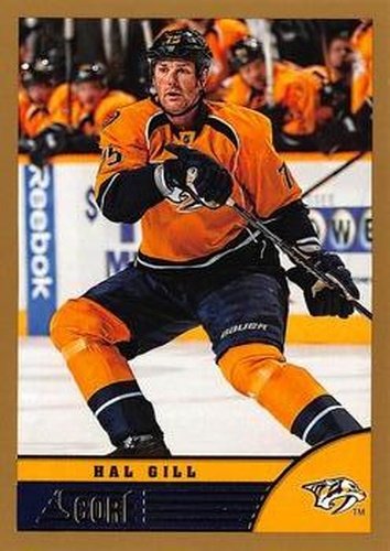 #287 Hal Gill - Nashville Predators - 2013-14 Score - Gold Hockey