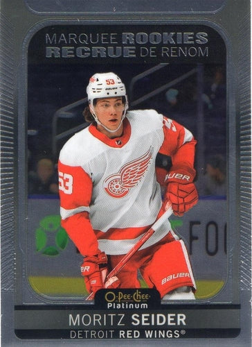 #287 Moritz Seider - Detroit Red Wings - 2021-22 O-Pee-Chee Platinum Hockey