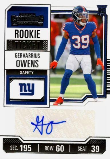 #287 Gervarrius Owens - New York Giants - 2023 Panini Contenders Football