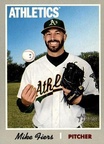#287 Mike Fiers - Oakland Athletics - 2019 Topps Heritage Baseball