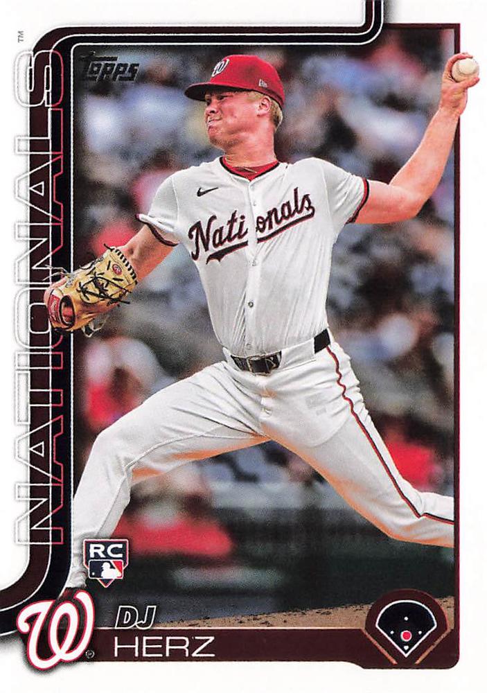 #287 DJ Herz - Washington Nationals - 2025 Topps Baseball