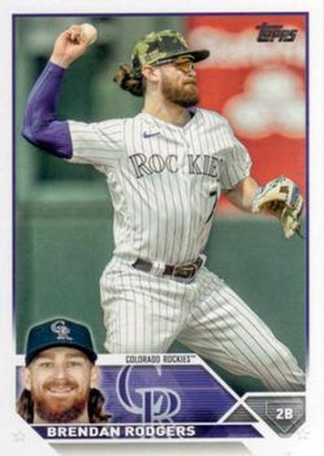#287 Brendan Rodgers - Colorado Rockies - 2023 Topps Baseball