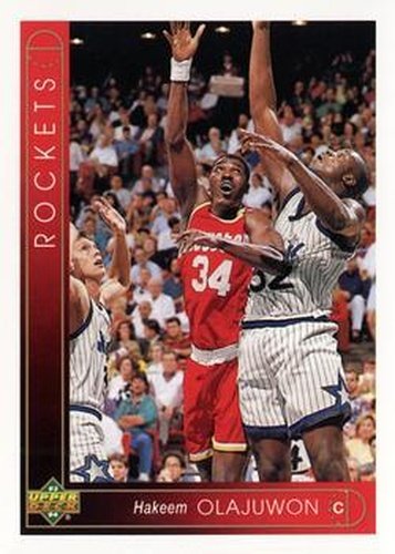 #287 Hakeem Olajuwon - Houston Rockets - 1993-94 Upper Deck Basketball