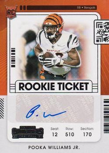 #287 Pooka Williams Jr. - Cincinnati Bengals - 2021 Panini Contenders Football
