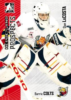 #287 Dan LaCosta - Barrie Colts - 2005-06 In The Game Heroes and Prospects Hockey