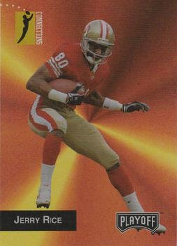 #288 Jerry Rice - San Francisco 49ers - 1993 Playoff Football