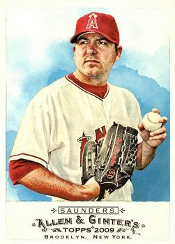 #288 Joe Saunders - Los Angeles Angels - 2009 Topps Allen & Ginter Baseball