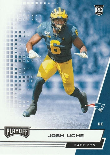 #289 Josh Uche - New England Patriots - 2020 Panini Playoff Football
