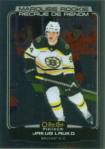 #289 Jakub Lauko - Boston Bruins - 2022-23 O-Pee-Chee Platinum Hockey