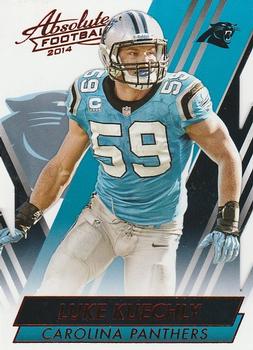 #28 Luke Kuechly - Carolina Panthers - 2014 Panini Absolute - Red Football