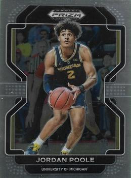 #28 Jordan Poole - Michigan Wolverines - 2022 Panini Prizm Draft Picks Basketball