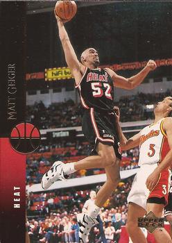 #28 Matt Geiger - Miami Heat - 1994-95 Upper Deck Basketball