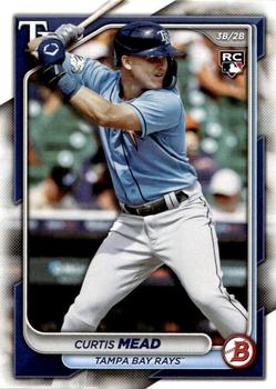 #28 Curtis Mead - Tampa Bay Rays - 2024 Bowman Baseball