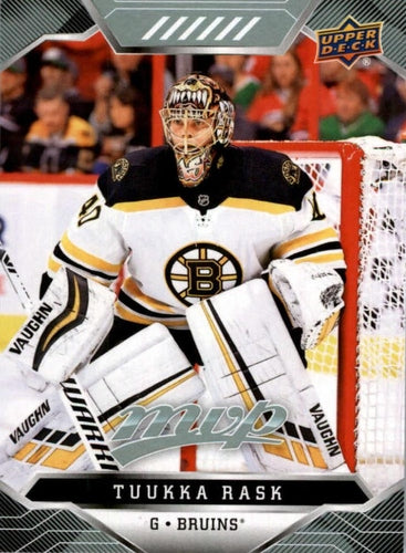 #28 Tuukka Rask - Boston Bruins - 2019-20 Upper Deck MVP Hockey